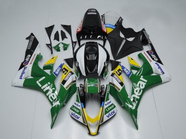 Carénages Moto Honda CBR600RR 2007-2008 - Vert Blanc Noir Brillant Doublerr
