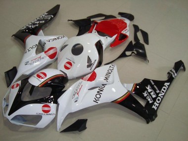 Carénage Moto Honda CBR1000RR 2006-2007 - Blanc Rouge Noir Brillant Konica Minolta