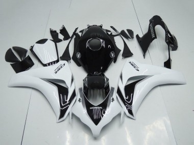 Kit Carénages Moto Honda CBR1000RR 2008-2011 - Blanc Noir Brillant