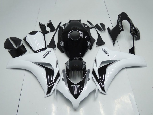 Kit Carénages Moto Honda CBR1000RR 2008-2011 - Blanc Noir Brillant