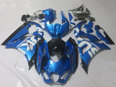 Carénages Moto Suzuki GSXR 1000 2017-2025 - Bleu Blanc Noir