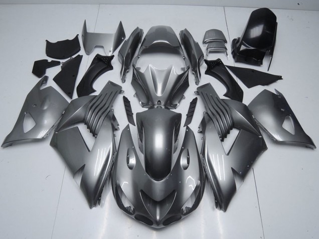 Carénages Moto Kawasaki ZX14R ZZR1400 2006-2011 - Gris Brillant