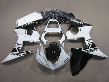 Kits Carénages Moto Yamaha YZF R6 2003-2004 - Blanc Noir Brillant