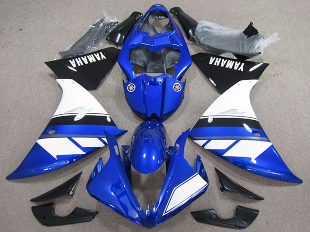 Carénages Moto Yamaha YZF R1 2009-2011 - Bleu Blanc Noir