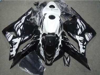 Kits Carénage Moto ABS Honda CBR600RR 2009-2012 - Blanc Noir Brillant
