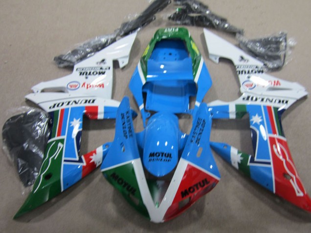 Carénage Moto Honda CBR1000RR 2004-2005 - Blanc Bleu Rouge Vert Motul