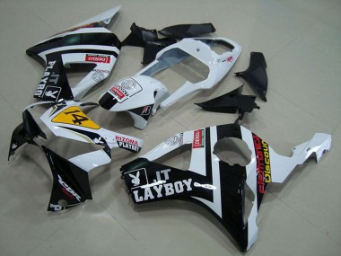 Carénages Moto Honda CBR900RR 954 2002-2003 - Blanc Jaune Noir Brillant Rizoma Playboy 14