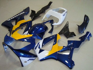 Carénages Moto Honda CBR900RR 929 2000-2001 - Blanc Bleu Jaune