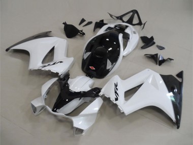 Carénages Moto Honda VFR 800 2002-2013 - Blanc Noir Brillant