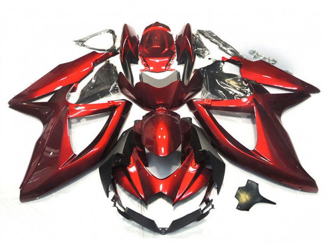 Carénages Moto Suzuki GSXR 750 2008-2010 - Rouge Brillant