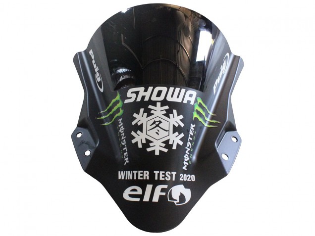 Carénages Moto Kawasaki EX400 2018-2024 - Noir Mat Vert Monstre Showr Neige