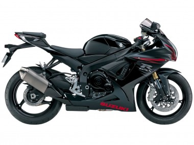 Carénages Moto Suzuki GSXR 600/750 2011-2024 - Noir Mat Rouge