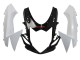 Carénages Moto Suzuki GSXR 600/750 2011-2024 - Blanc Noir Brillant
