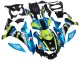 Carénages Moto Yamaha YZF R1 2015-2019 - Bleu Vert Noir Requin
