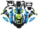 Carénages Moto Yamaha YZF R1 2015-2019 - Bleu Vert Noir Requin